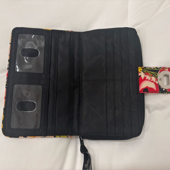 NWOT Vera Bradley Floral zip- around wallet card protector - Picture 3 of 4